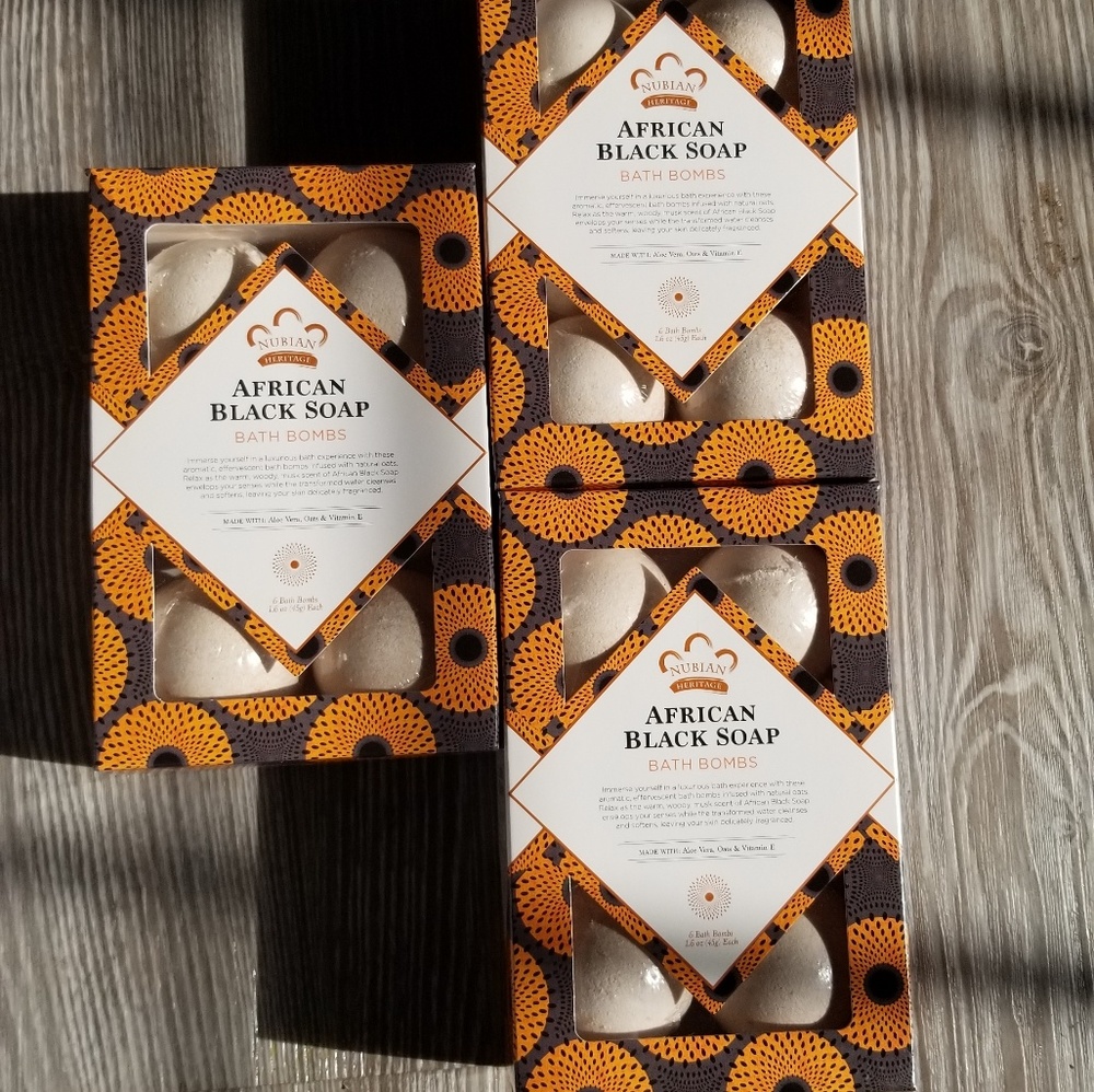African Black Soap Bath Bombs